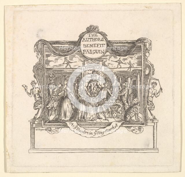 The Author's Benefit: Pasquin, 1736. Creator: Unknown.