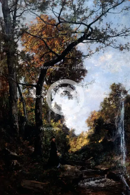'The Autumn Walk', 1869.   Artist: Emmanuel Lansyer