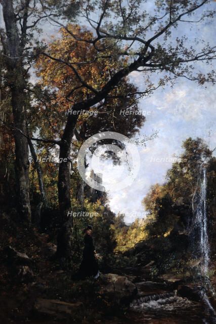 'The Autumn Walk', 1869.   Artist: Emmanuel Lansyer