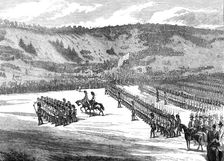 The Autumn Campaign: the March Past at Beacon Hill, Amesbury, 1872. Creator: Unknown