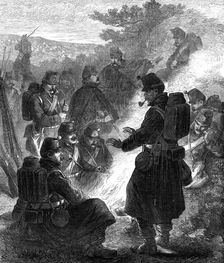 The Autumn Campaign: a reserve outlying picket, 1872. Creator: Unknown