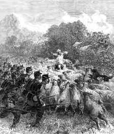 The Autumn Campaign: advance of the Connaught Rangers, 1872. Creator: Unknown