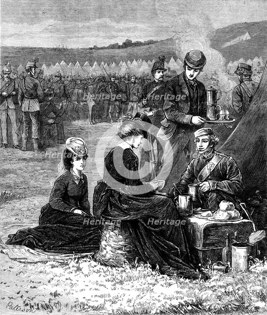 The Autumn Campaign: an early breakfast in camp, 1871. Creator: Unknown.