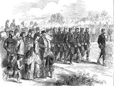 The Autumn Campaign: arrival of the Oxford University Volunteers in the Southern Camp, 1872. Creator: Unknown