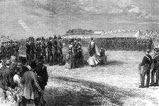 The Autumn Campaign: divine service in the Race Down Camp, Blandford, on Sunday last, 1872. Creator: Unknown