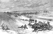 The Autumn Campaign: near Witchampton - Second Division Southern Army advancing from Cranborne, 1872 Creator: Unknown
