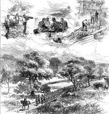 The Autumn Campaign on Cannock Chase, 1873. Creator: Unknown