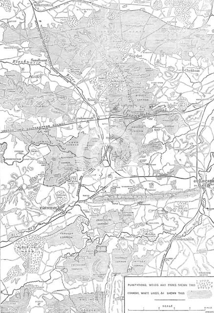 The Autumn Campaign: plan of the country round Aldershott, 1871. Creator: Crane.