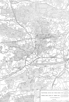 The Autumn Campaign: plan of the country round Aldershott, 1871. Creator: Crane