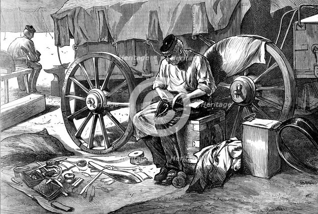 The Autumn Campaign: saddler of the 7th Dragoon Guards, 1872. Creator: Unknown.