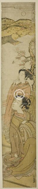 The Autumn Moon at Tokaiji (Tokaiji no shugetsu), from the series "Eight..., c. 1773/75. Creator: Isoda Koryusai.