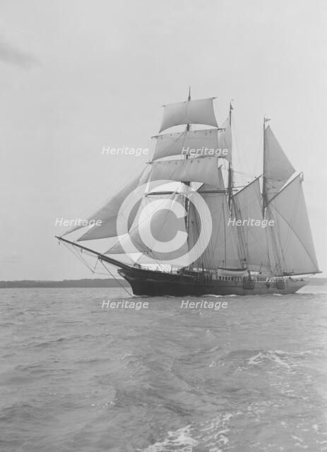 The auxiliary sailing ship 'Sunbeam', 1911. Creator: Kirk & Sons of Cowes.