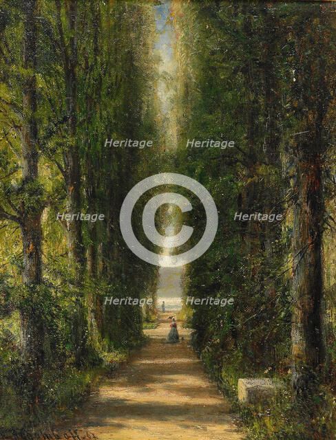 The Avenue, 1867. Artist: Bogolyubov, Alexei Petrovich (1824-1896)