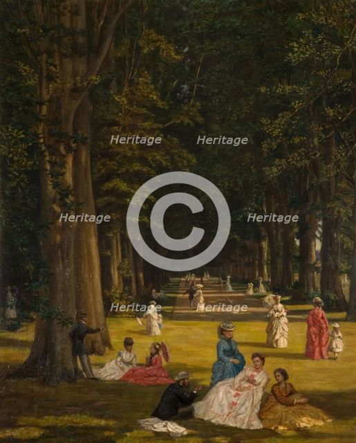 The Avenue, Wildernesse, Kent, 1900. Creator: Valentine Cameron Prinsep.