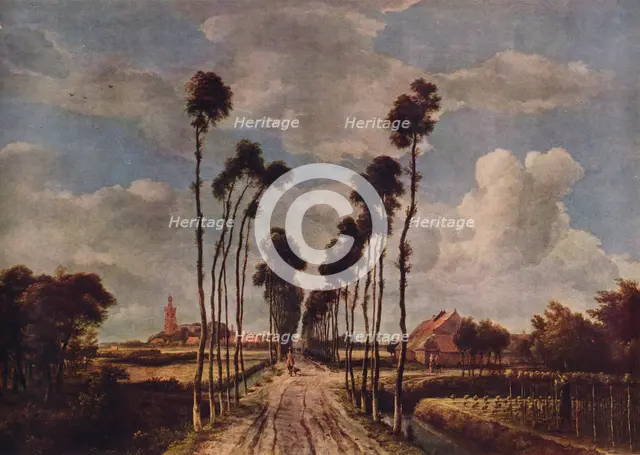 The Avenue at Middelharnis, 1689, (1938). Artist: Meindert Hobbema