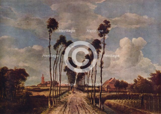 The Avenue at Middelharnis, 1689, (1938). Artist: Meindert Hobbema
