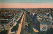 The Avenue des Champs-Elysées, Paris, c1920