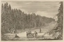 The Avenue of Fountains, probably 1653. Creator: Stefano della Bella