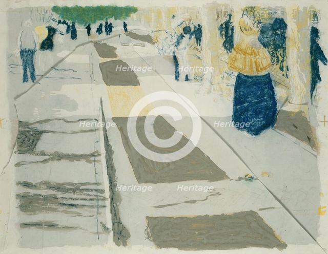 The Avenue, printed 1899. Creator: Edouard Vuillard.