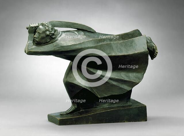 The Avenger, 1914, cast 1930. Creator: Ernst Barlach.