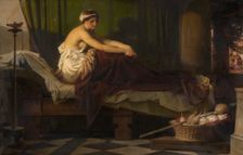 The Awakened Penelope Waits for the Return of Ulysses, 1877. Creator: Eduard Julius Friedrich Bendemann