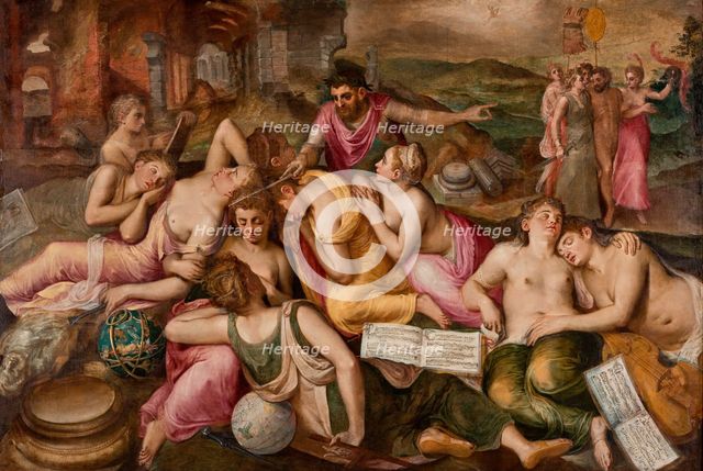 The Awakening of the Arts, c1590. Creator: Floris, Frans, the Elder (1519-1570).