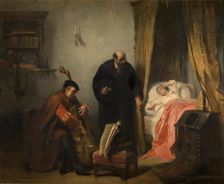 The Awakening of Michel Montaigne, 1847. Creator: Edouard Jean Conrad Hamman