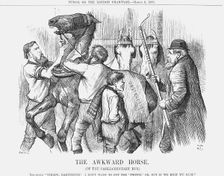 The Awkward Horse 1880. Creator: Joseph Swain