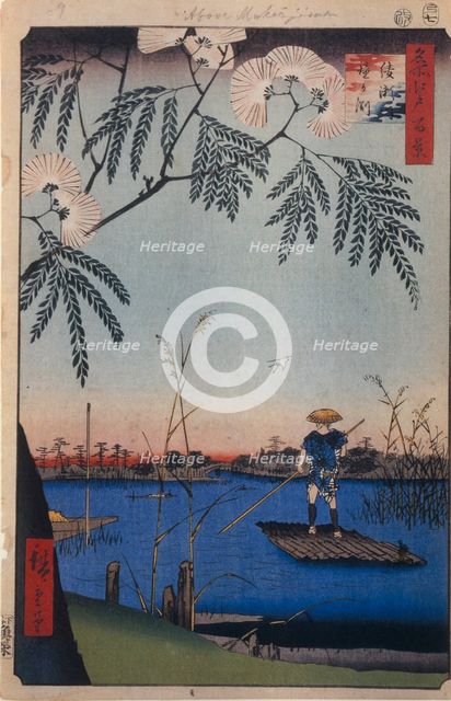 The Ayase River and Kanegafuchi (One Hundred Famous Views of Edo), 1856-1858. Artist: Hiroshige, Utagawa (1797-1858)