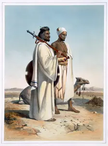 The Ababda, nomads of the eastern Thebaid Desert, 1848. Creator: Freeman