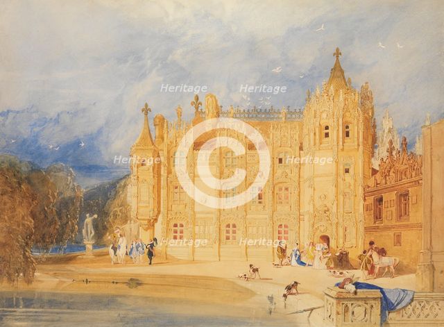 The Abbatial House, Abbey of St. Ouen, Rouen, 1824-31. Creator: John Sell Cotman.