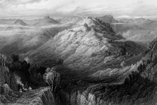 The Abbey and Hills from near Mussooree 1838. Creator: George Francis White