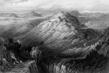 The Abbey and Hills from near Mussooree 1838. Creator: George Francis White