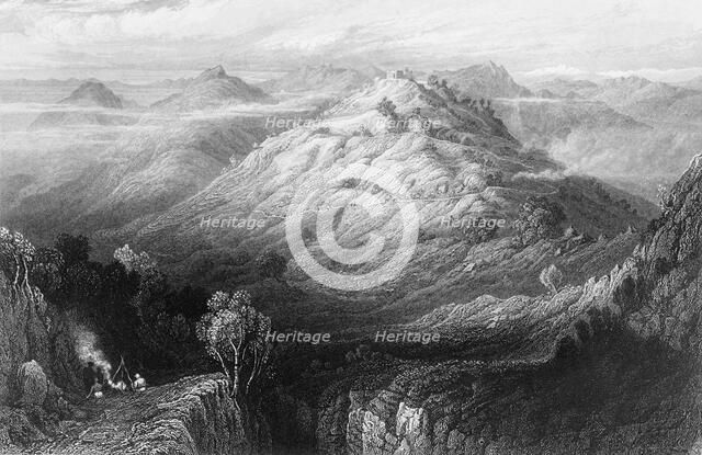 'The Abbey and Hills from near Mussooree', 1845. Creator: Unknown.