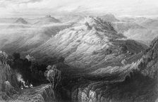 The Abbey and Hills from near Mussooree 1845. Creator: Unknown