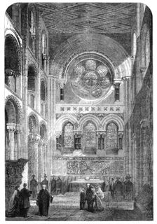 The Abbey Church of Waltham Holy Cross: the new East End, 1861. Creator: Unknown