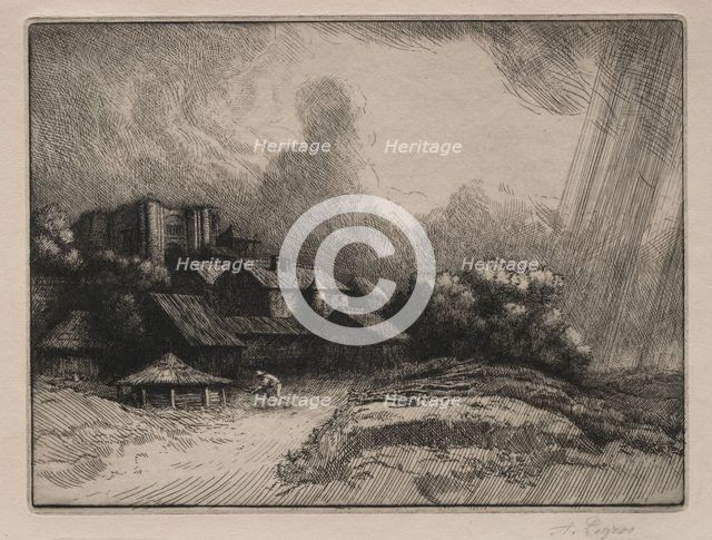 The Abbey Farm. Creator: Alphonse Legros (French, 1837-1911).