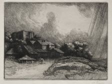 The Abbey Farm. Creator: Alphonse Legros (French, 1837-1911)