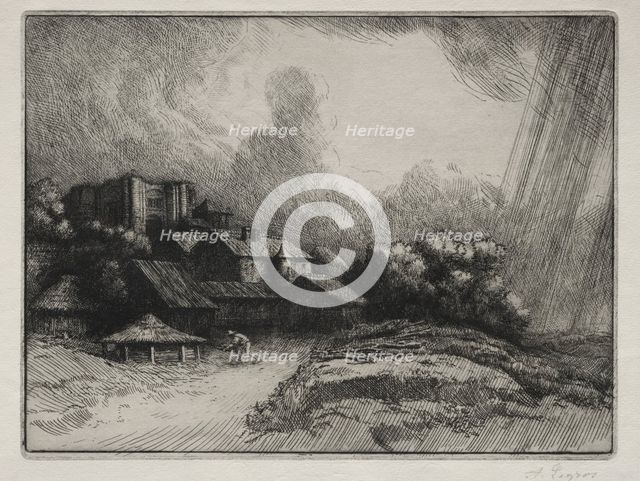 The Abbey Farm. Creator: Alphonse Legros (French, 1837-1911).