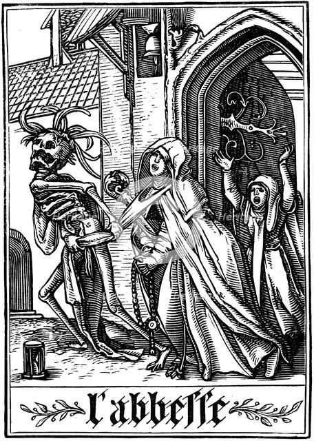 'The Abbess visited by Death', 1538. Artist: Hans Holbein the Younger