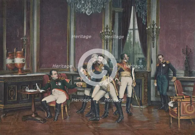 'The Abdication, Fontainebleau, April 6, 1814', (1896). Artist: Unknown.