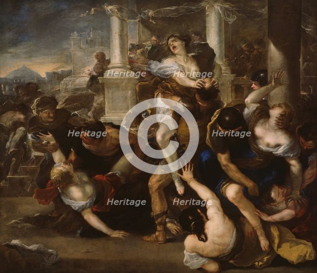 The Abduction of the Sabine Women, 1675/80. Creator: Luca Giordano.