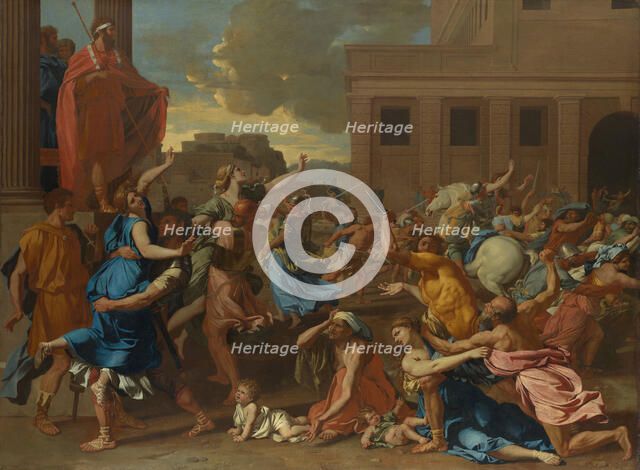 The Abduction of the Sabine Women, probably 1633-34. Creator: Nicolas Poussin.