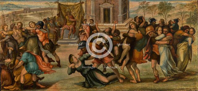 The Abduction of the Sabines, about 1520. Creator: Girolamo del Pacchia.