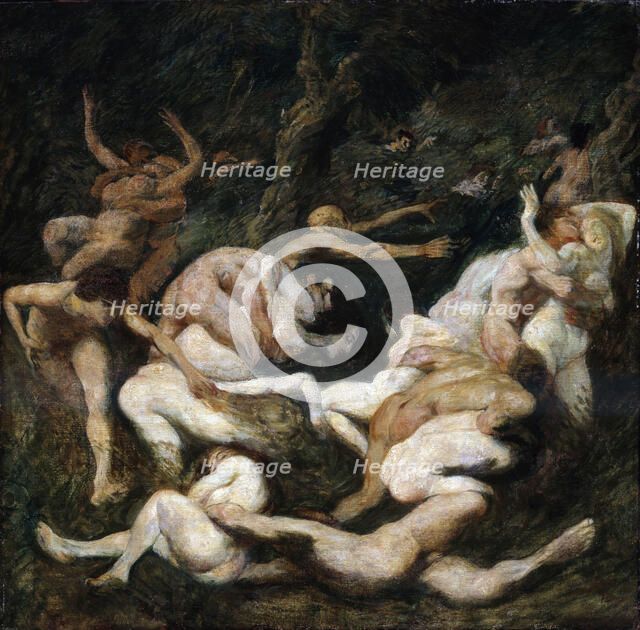 'The Abduction of Women', 20th century.  Artist: Ludwig von Hofmann