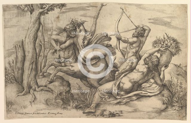 The Abduction of Dejanira. Creator: Battista Franco Veneziano.
