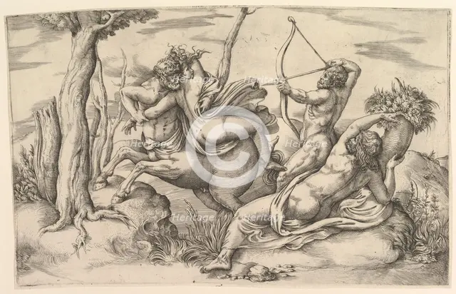 The Abduction of Dejanira. Creator: Battista Franco Veneziano.