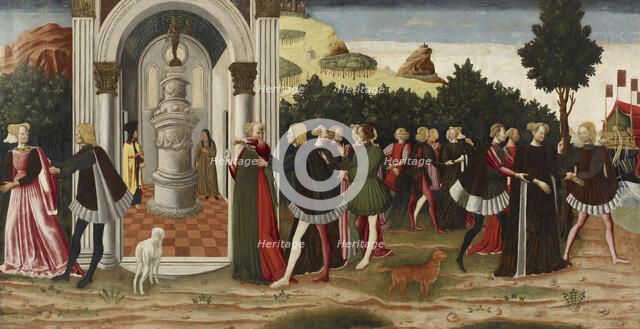 The Abduction of Helen from Cythera, c1468. Creator: Dario di Giovanni.