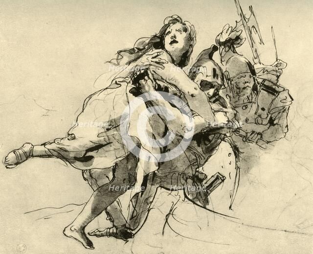 'The Abduction of Helen (?)', mid 18th century, (1928). Artist: Giovanni Battista Tiepolo.