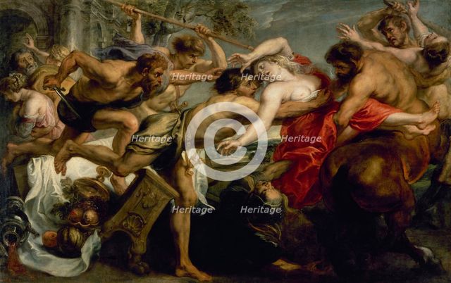 The Abduction of Hippodamia, or Lapiths and Centaurs, 1636-1637. Creator: Peter Paul Rubens.